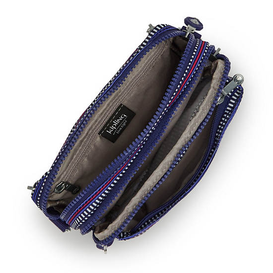 Abanu Multi Printed Convertible Crossbody Bag, Electric Blue, large