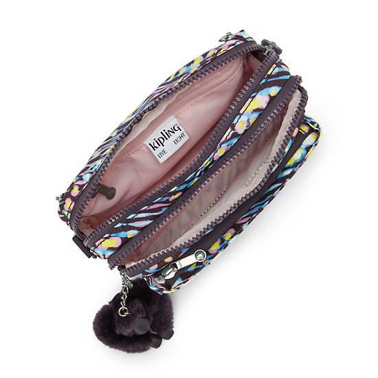 Abanu Multi Printed Convertible Crossbody Bag, Undersea Lights, large