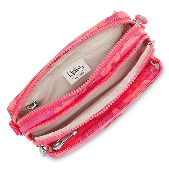 Abanu Multi Printed Convertible Crossbody Bag, Coral Flower, large Abanu Multi Printed Convertible Crossbody Bag, Coral Flower, large