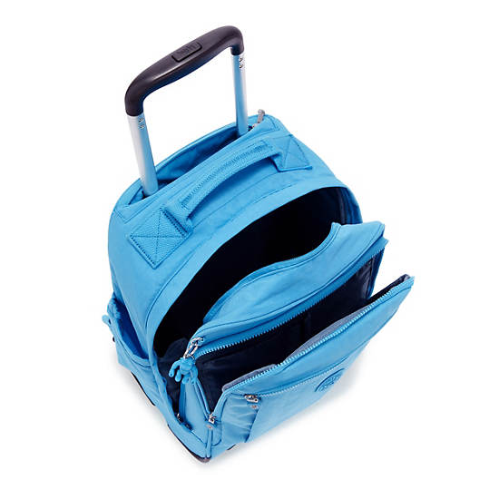 Gaze Large Rolling Backpack, Pool Blue, large