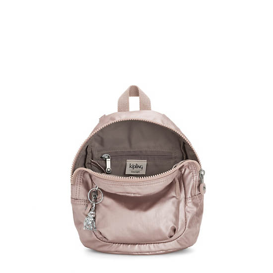 Glayla Metallic Convertible Mini Backpack, Love Puff Pink, large