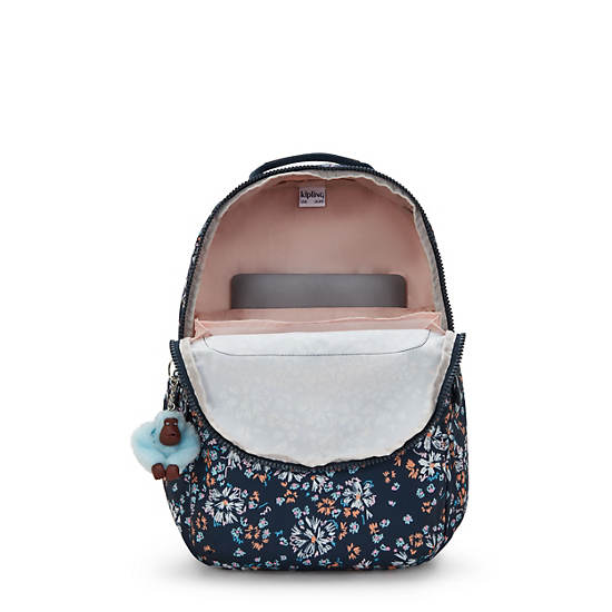 Seoul Large Printed 15" Laptop Backpack, Flower Field, large