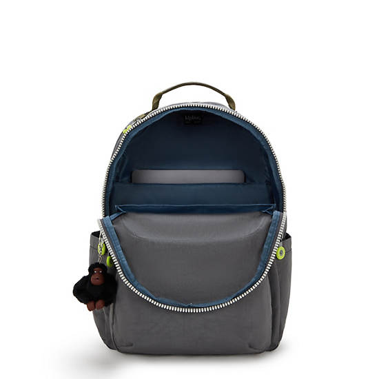 Seoul Large 15" Laptop Backpack, Back To Grey, large