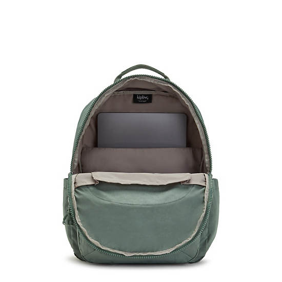 Seoul Large 15" Laptop Backpack, Faded Green, large