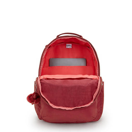 Seoul Large 15" Laptop Backpack, Funky Red, large