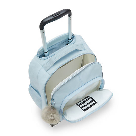 New Zea 15" Laptop Rolling Backpack, Bridal Blue, large