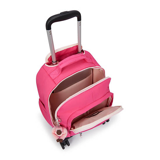 New Zea 15" Laptop Rolling Backpack, Happy Pink Combo, large