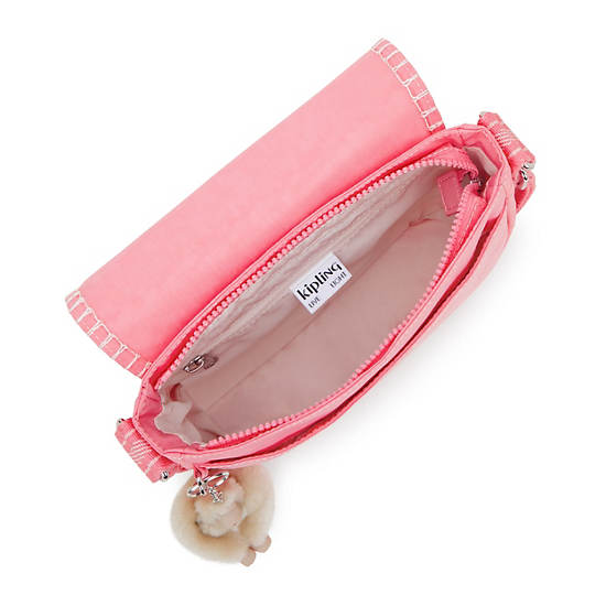 Nowel Crescent Crossbody Bag, Enjoy Blush, large