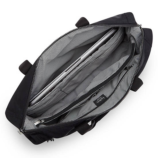 Ilia Laptop Tote Bag, Rich Black, large