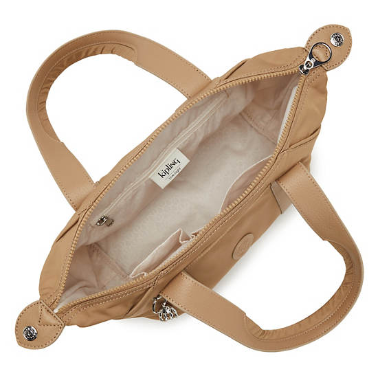 Art Mini Shoulder Bag, Soft Almond, large