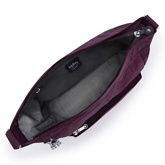 Erasmo Handbag, Dark Plum, large