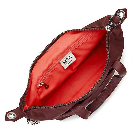 Kala Compact Handbag, Deep Aubergine, large