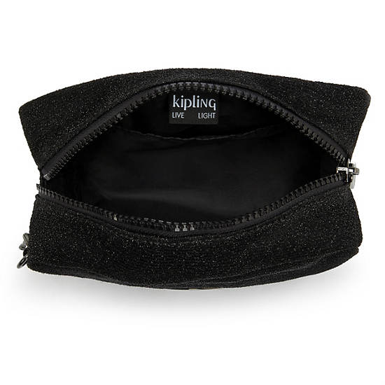 Gleam Sparkly Pouch, Going Out Black, large