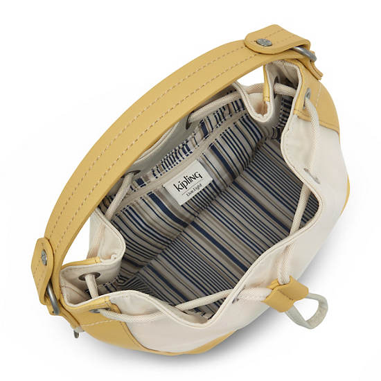 Sinta Shoulder Bag, Straw Yellow Block, large