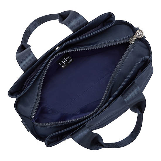 Cool Elysia Medium Satin Shoulder Bag, Endless Blu F24, large