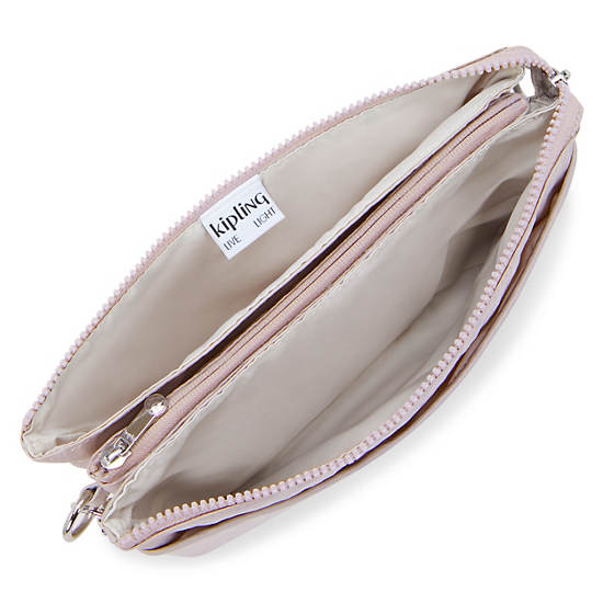 Riri Large Crossbody Bag, Gleam Silver, large