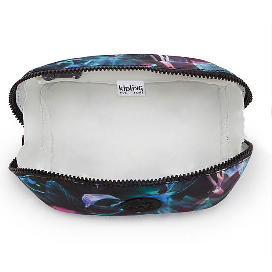 Mirko Small Printed Toiletry Bag, Spectral Orchid, large