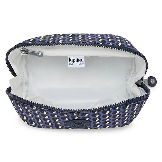 Mirko Small Printed Toiletry Bag, 3D K Blue, large