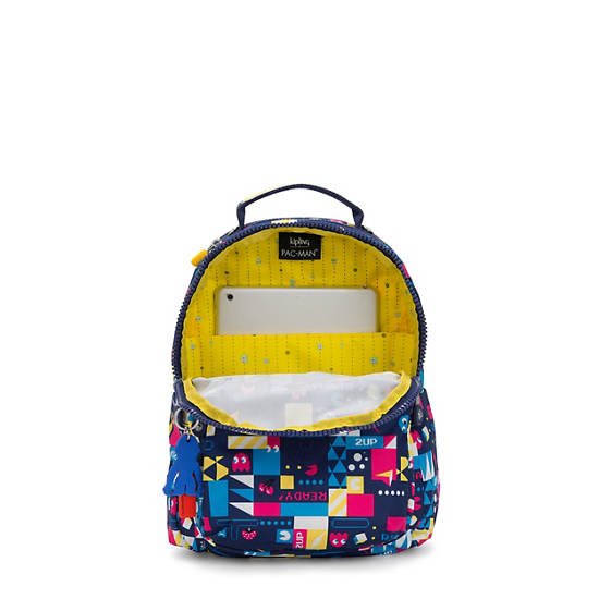 Seoul Small Pac-Man Tablet Backpack, Pacman BTS, large