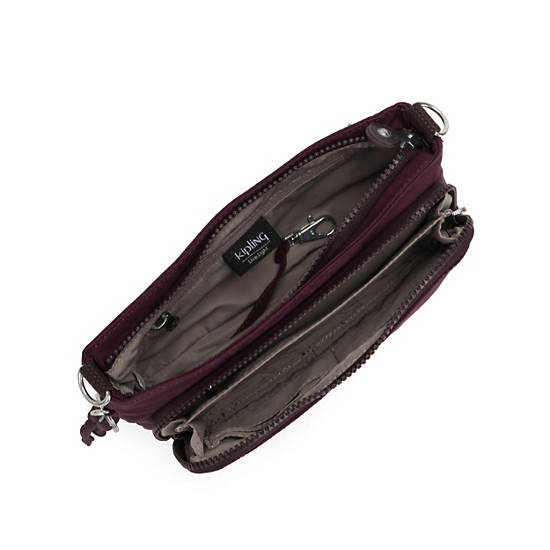 Myrte Convertible Crossbody Bag, Dark Plum, large