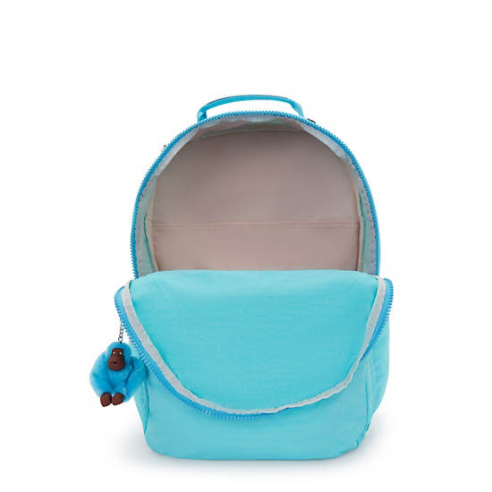 Seoul Extra Large 17" Laptop Backpack, Poppy Aqua, large