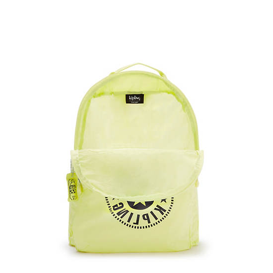 Backpack Foldable Large Backpack, Black Green, large
