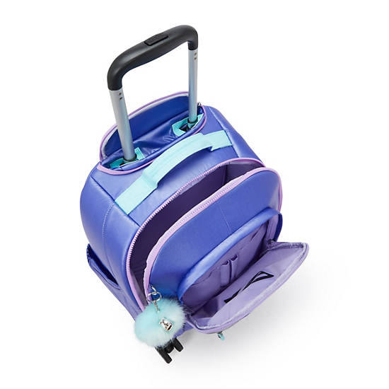 New Zea Metallic 15" Laptop Rolling Backpack, Rainbow, large