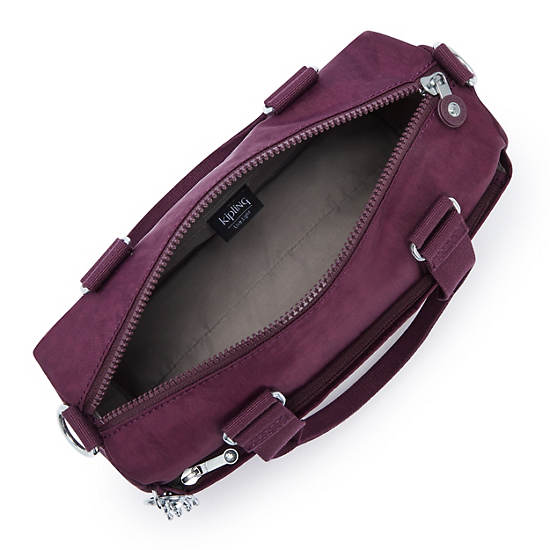 Folki Medium Handbag, Dark Plum, large