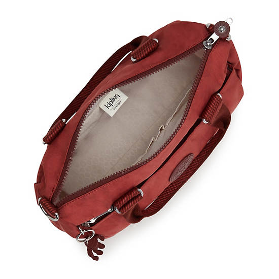 Folki Medium Handbag, Blush Metallic, large