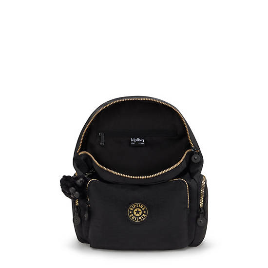 City Zip Small Backpack, Glorious Gold, large