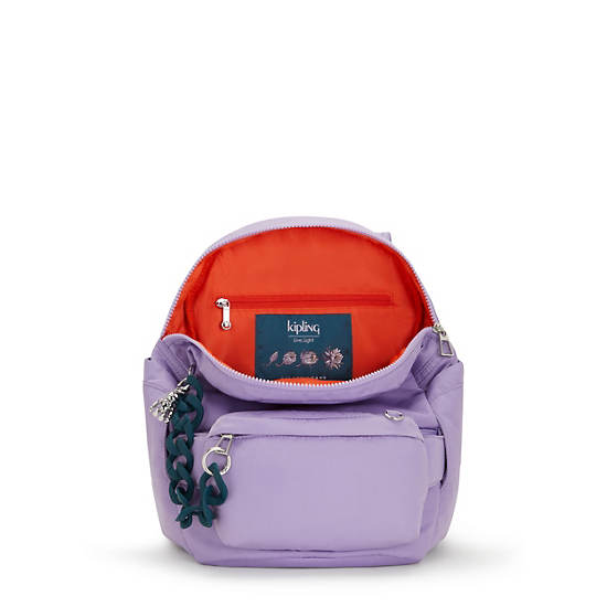 Victoria Tang City Pack Small Convertible Backpack, VT Ice lavender, large