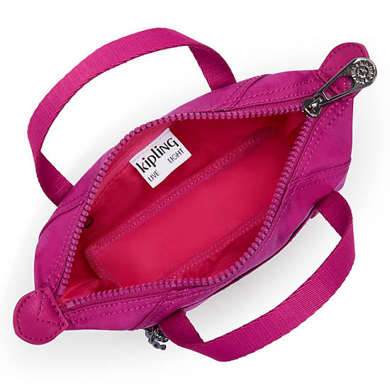 Art Compact Crossbody Bag, Fuchsia Night, large