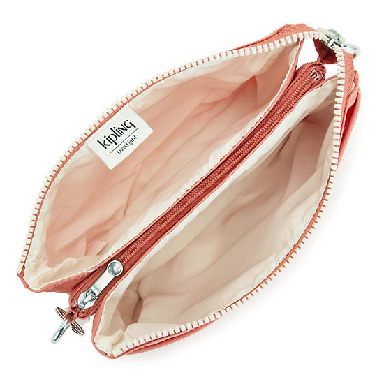 Riri Crossbody Bag, Pink Mermaid Embossed, large Riri Crossbody Bag, Pink Mermaid Embossed, large