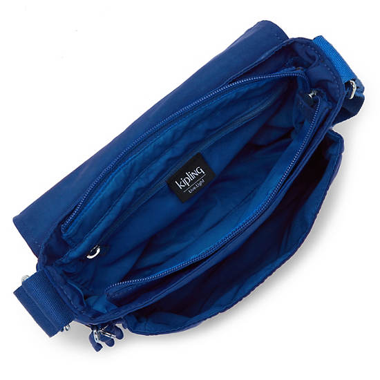 Loreen Medium Crossbody Bag, Deep Sky Blue, large