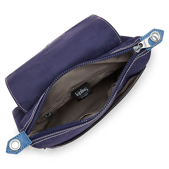 Ivette Shoulder Bag, Light Denim Jacquard, large Ivette Shoulder Bag, Light Denim Jacquard, large
