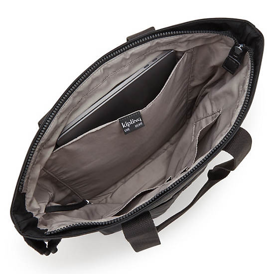 Hanifa 15" Laptop Tote Bag, Black Noir, large