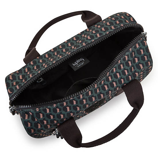 Bina Printed Mini Shoulder Bag, 3D K Print, large Bina Printed Mini Shoulder Bag, 3D K Print, large