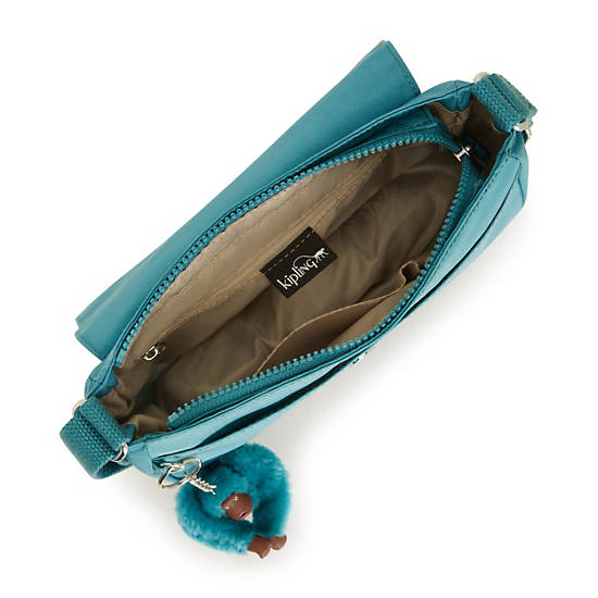 Lucasta Crossbody Bag, Juniper Teal, large Lucasta Crossbody Bag, Juniper Teal, large