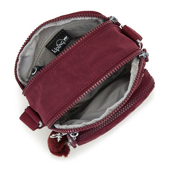 Ron Crossbody Bag, Merlot, large