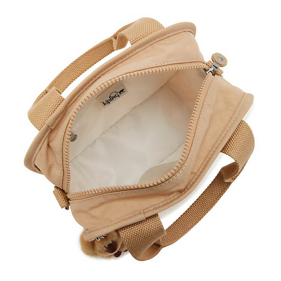 Nadale Crossbody Bag, Light Clay Sand Tonal, large