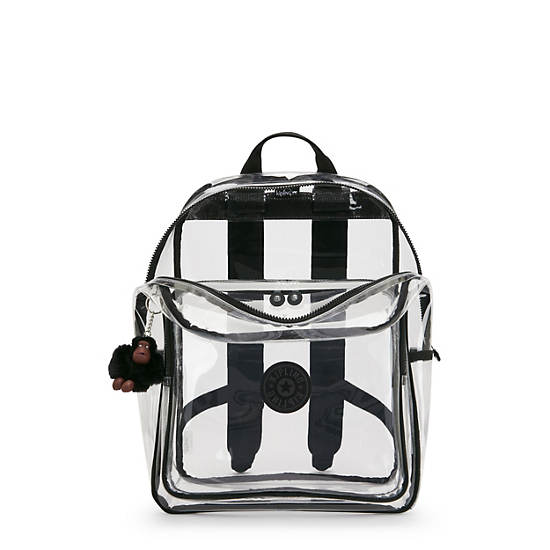 Bright Clear Backpack, Jet Black Fun, large