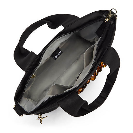 Neary Tortoise Chain Crossbody Bag, Charcoal Chain, large