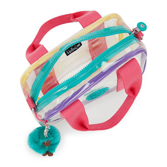 Nadale Clear Crossbody bag, Peacock Pop Multi, large