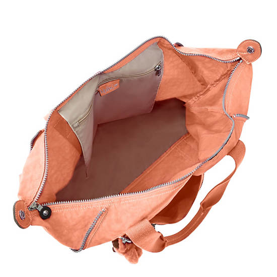 Art Medium Tote Bag, Peachy Pink, large