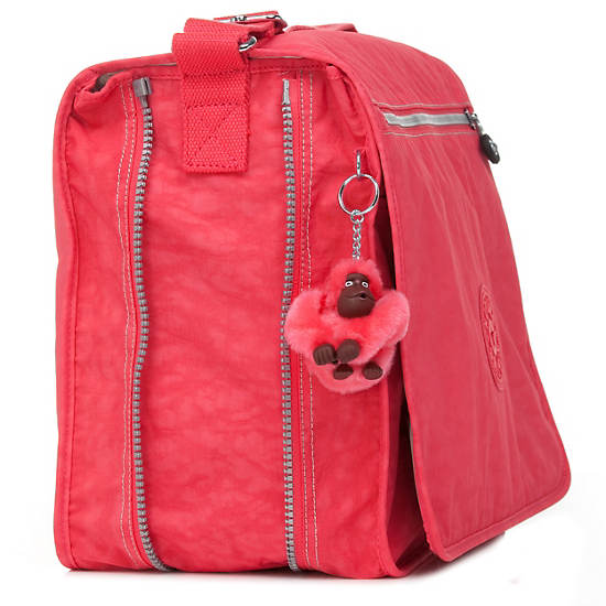 MADHOUSE Expandable Messenger Bag, Illuminating Pink, large