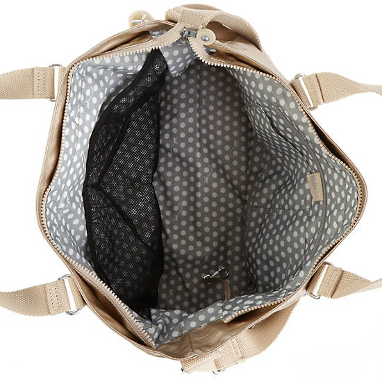 Metallic Maxwell Tote Bag, Toasty Gold, large Metallic Maxwell Tote Bag, Toasty Gold, large