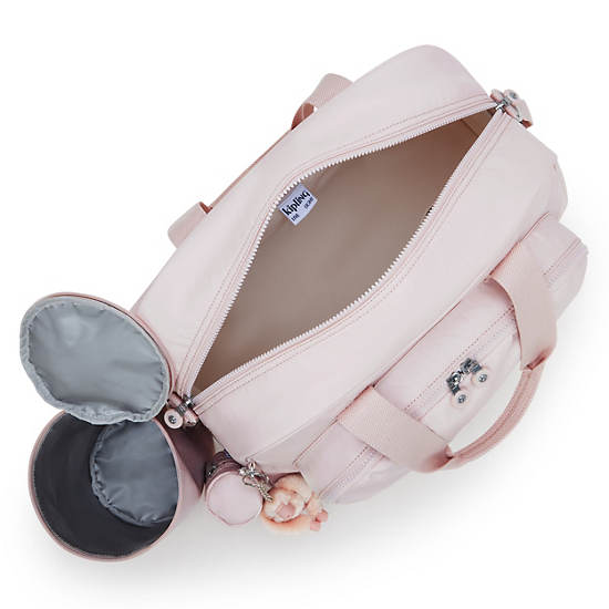 Camama Metallic Diaper Bag, Pink Shine, large