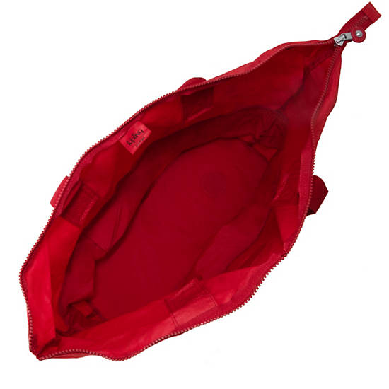 Imagine Foldable Tote Bag, Dark Fushia, large