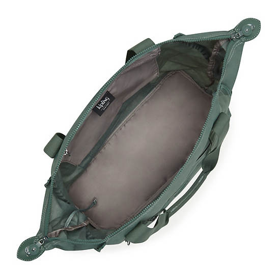 Art Medium Tote Bag, Faded Green, large
