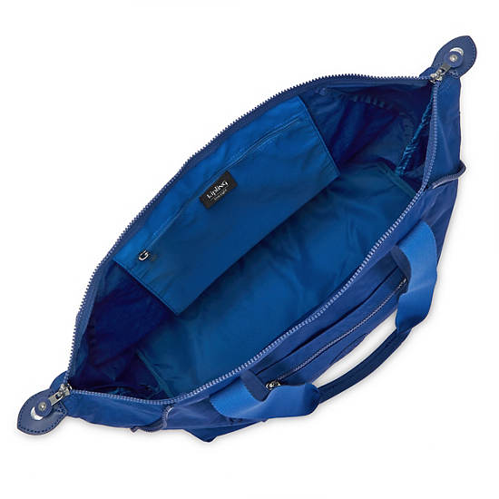 Art Medium Tote Bag, Deep Sky Blue, large